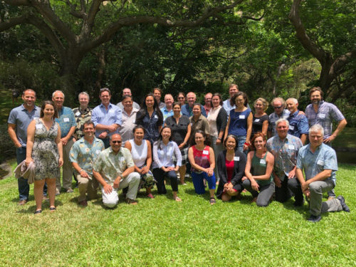 Participants at the August 2018 workshop help in Honolulu, Hawaii. Photo: Simon Costanzo.