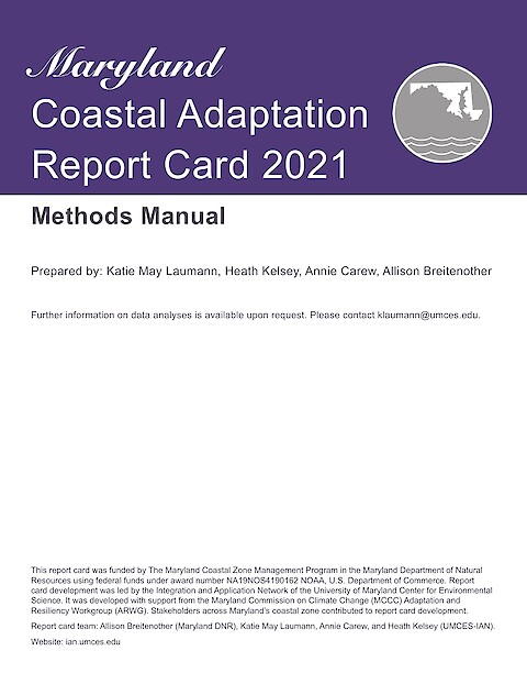 2021 Maryland Coastal Adaptation Report Card Methods Document (Page 1)