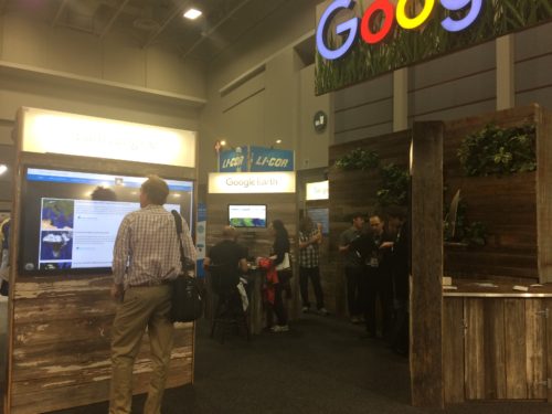 Google booth. Photo credit: Jamie Currie.