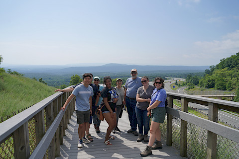 Group photo of the COAST Card team at Sideling Hill.
