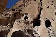 Old Pueblo homes and Bandelier National Monument in Los Alamos, NM