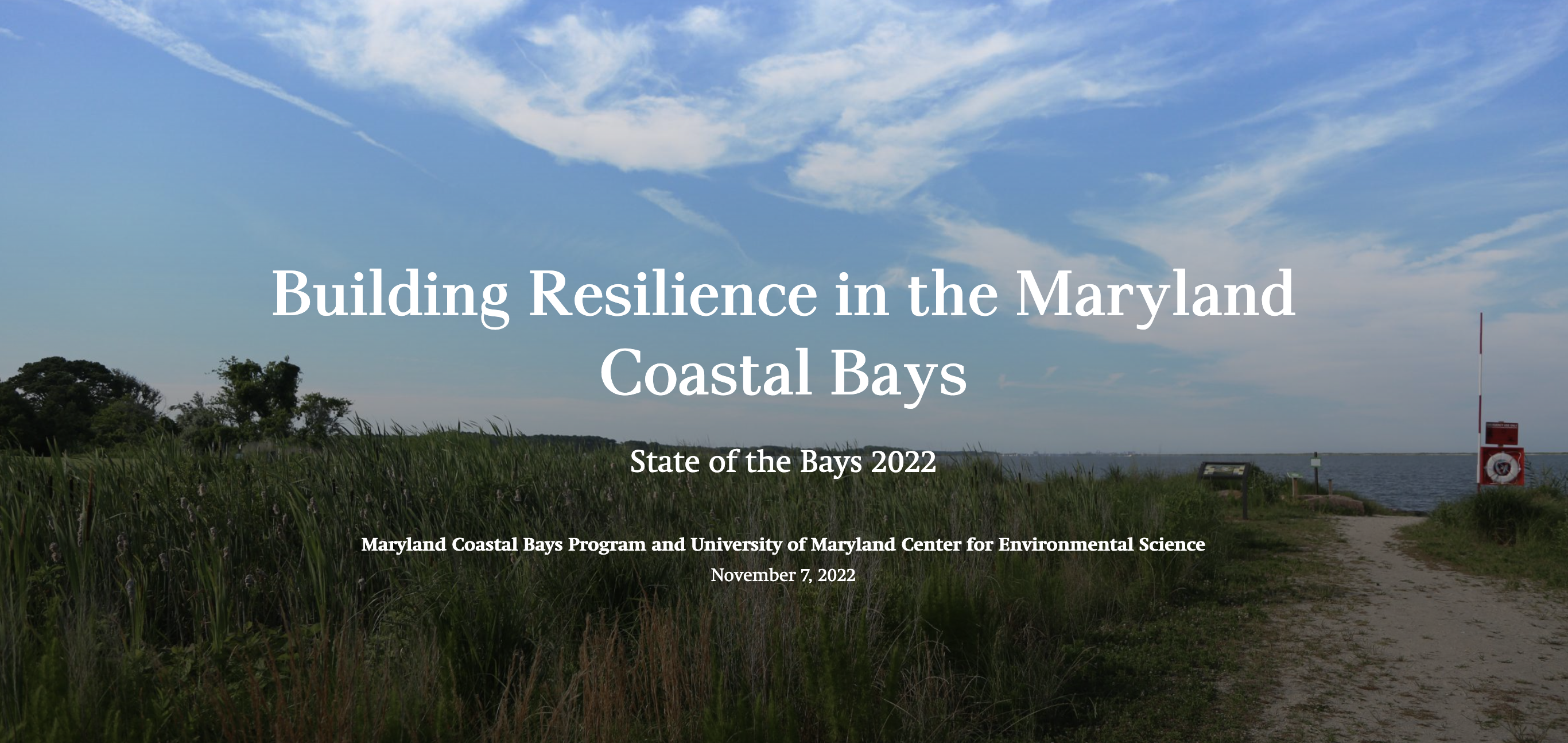 Building Resilience in the Maryland Coastal Bays Storymap ...