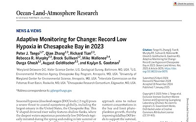 Adaptive monitoring for change: Record low hypoxia in Chesapeake Bay in 2023 (Page 1)