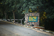 Entrance sign to South Luangwa National Park, Zambia.