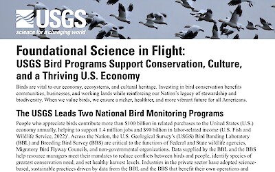 Foundational Science in Flight: USGS Bird Programs Support Conservation, Culture, and a Thriving U.S. Economy (Page 1)