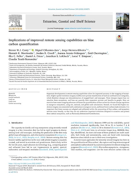 Implications of improved remote sensing capabilities on blue carbon quantification (Page 1)