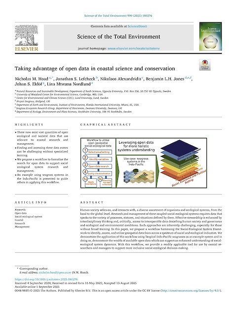 Taking advantage of open data in coastal science and conservation (Page 1)