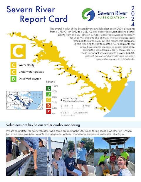 2024 Severn River Report Card (Page 1)