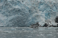 Close-up of the Holgate Glacier in Kenai Fjords National Park, Alaska.