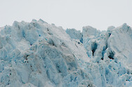 Close-up of the top of the Holgate Glacier in Kenai Fjords National Park, Alaska.