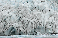 Close-up of the Holgate Glacier in Kenai Fjords National Park, Alaska. 