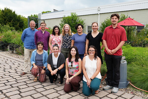 Meeting attendees posed for a group photo.